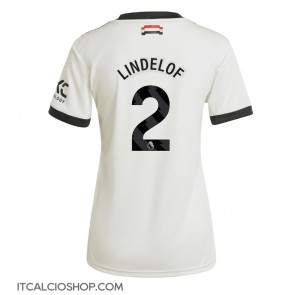 Manchester United Victor Lindelof #2 Terza Maglia Femmina 2024-25 Manica Corta